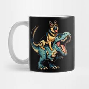 Paws and Pose German Shepherd T-Shirts Tailored for Trendsetters Mug